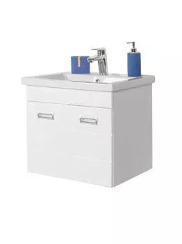 Тумба с раковиной Orange Таис TP2-TUW+RA 60 см, подвесная, белая