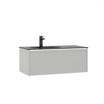 Тумба с раковиной ORKA Lisbon 90 см 5001429 подвесная, кашемировый матовый