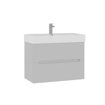 Тумба с раковиной ORKA Malta 80 см 5001474 подвесная, кашемировый матовый