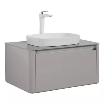 Тумба с раковиной подвесная Black&White 79.2 см U915.800 серая