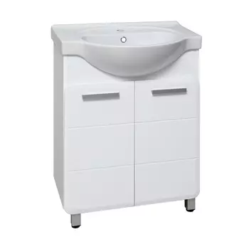 Мебель для ванной комнаты Runo Эрика 70 см напольная, белая