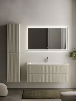 Тумба с раковиной Sancos Snob R SNR120CE 120 см подвесная, Beige Soft