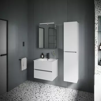 Тумба с раковиной Sancos Urban UR60W 59 см подвесная, белая