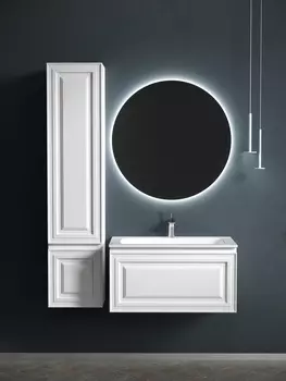 Тумба с раковиной Sancos Very VR80W 79 см подвесная, Bianco