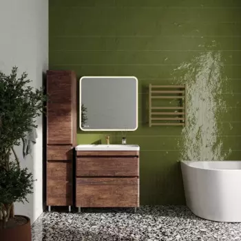 Тумба с раковиной Style Line Атлантика 80 напольная старое дерево