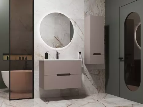 Тумба с раковиной Style Line Матис 70 тауп темный