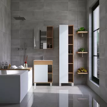 Тумба с раковиной Viant Бостон 70 см дуб