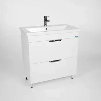 Тумба с раковиной Viant Лима 80 см белая