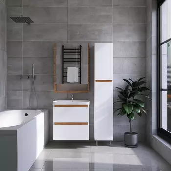 Тумба с раковиной Viant Мальта 60 см дуб