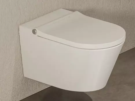 Умный подвесной унитаз Hatria H-Smart Y9D301 с крышкой-биде, сиденье микролифт, белый