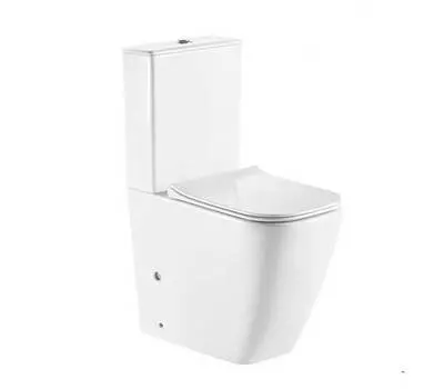 Унитаз-компакт CeramaLux 1288A с сиденьем микролифт, белый