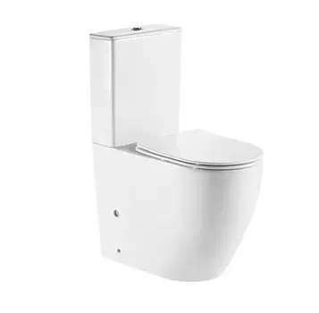 Унитаз-компакт CeramaLux 1289A с сиденьем микролифт, белый