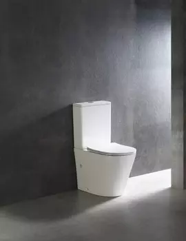 Унитаз-компакт CeramaLux TR2178 с сиденьем микролифт, белый