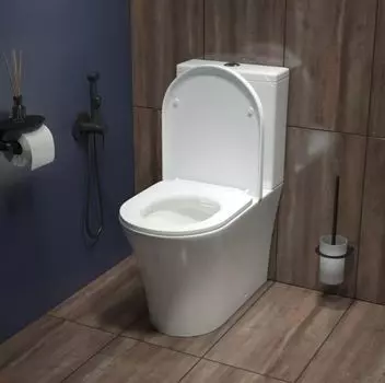 Унитаз-компакт Iddis Stone STNRDSEi24 глянцевый белый, с крышкой микролифт