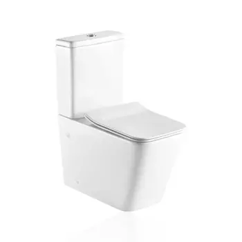 Унитаз-компакт Koller Pool Kvadro KR-0675-RC-C + KR-0675-RC-T 37 см c сиденьем микролифт