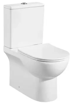 Унитаз-компакт напольный Azario Ambra AZ-848 безободковый, с крышкой микролифт, белый