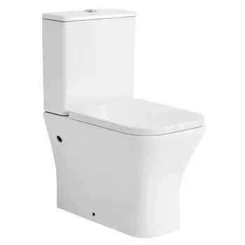 Унитаз-компакт напольный Azario Blaise AZ-55-1 безободковый, с крышкой микролифт, белый