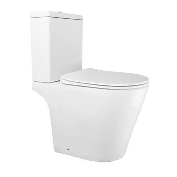 Унитаз-компакт напольный Azario Flin AZ-1363C безободковый, с крышкой микролифт, белый