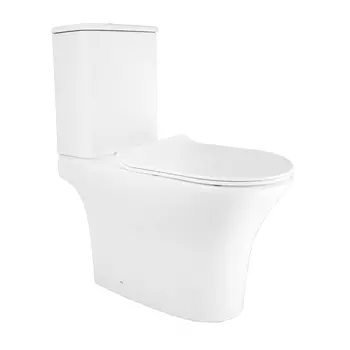 Унитаз-компакт напольный Azario Frento AZ-2311 безободковый, с крышкой микролифт, белый