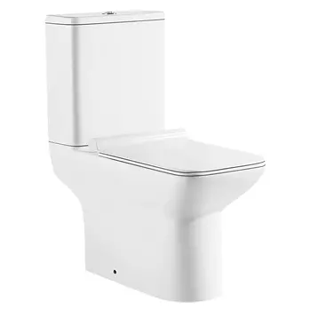 Унитаз-компакт напольный Azario Glory AZ-49 безободковый, с крышкой микролифт, белый