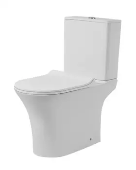 Унитаз-компакт Orange C01-000W безободковый, сиденье с микролифтом