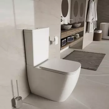 Унитаз-компакт Vincea Bien VT2-51T с сиденьем микролифт, белый