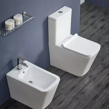 Унитаз-компакт Vincea Q-line VT2-12 сиденье с микролифтом, белый матовый