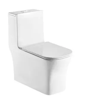 Унитаз моноблок WeltWasser WW GLANBACH 001 GL-WT безободковый, с сиденьем микролифт, белый глянцевый