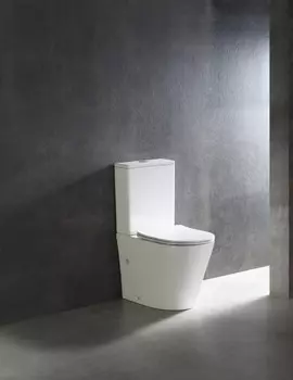 Унитаз напольный CeramaLux TR2178-1 белый глянец, с крышкой микролифт