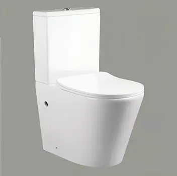 Унитаз напольный Ceruttispa Sella gw CT9864 безободковый, с сиденьем микролифт, белый