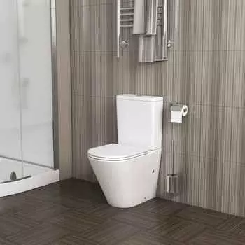 Унитаз напольный Grossman Торнадо GR-4449MSQ безободковый, с сиденьем микролифт,белый матовый