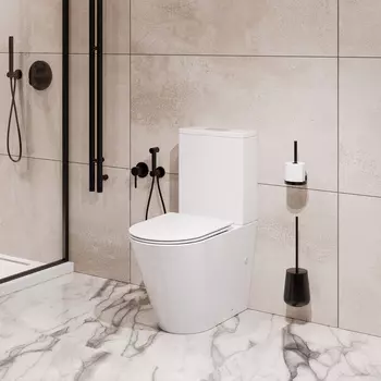 Унитаз напольный Grossman Торнадо GR-4458SQ безободковый, с сиденьем микролифт,белый