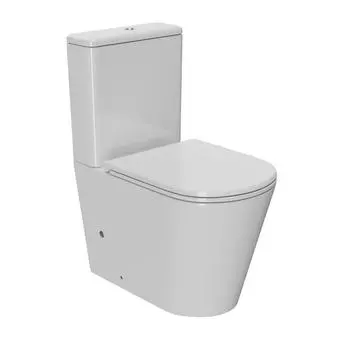 Унитаз напольный Point Виктория PN42061 безободковый, быстросъемное тонкое сиденье с микролифтом, белый