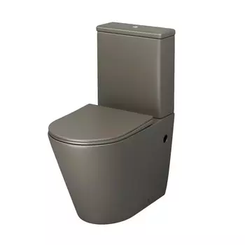 Унитаз напольный с бачком Grossman Color GR-4480GSMS хаки матовый, с крышкой микролифт