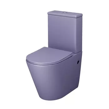 Унитаз напольный с бачком Grossman Color GR-4480LIMS фиолетовый матовый, с крышкой микролифт