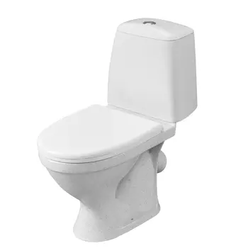 Унитаз напольный с бачком Santeri Соната 37 см крапинка на белом, с крышкой