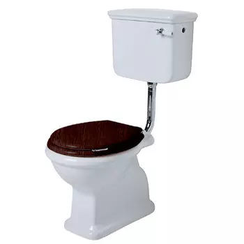 Унитаз напольный Simas Arcade LA01bi со средним бачком, с передней ручкой хром, белый