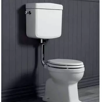 Унитаз напольный Simas Arcade LO901bi со средним бачком, с боковой ручкой хром, белый