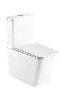 Унитаз напольный WeltWasser WW GELBACH 001 XL GL-WT с сиденьем микролифт, белый