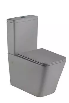 Унитаз напольный WeltWasser WW GELBACH XL 001 MT-GR безободковый, с сиденьем микролифт, серый