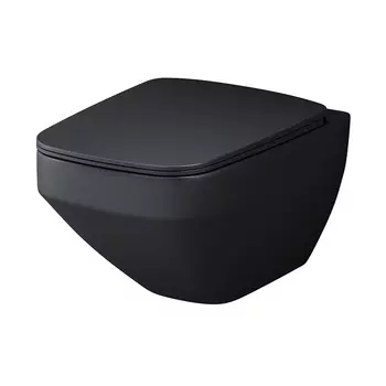 Унитаз подвесной Am.Pm Inspire V2.0 39 см C50A1700MBSC с крышкой, черный