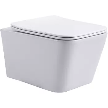 Унитаз подвесной Aquanet Trend W LX-1148 безободковый, с крышкой микролифт, белый