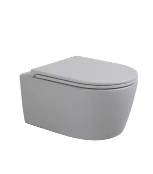 Унитаз подвесной Avimano Ambition 36 см 1000053, с крышкой микролифт, серый матовый