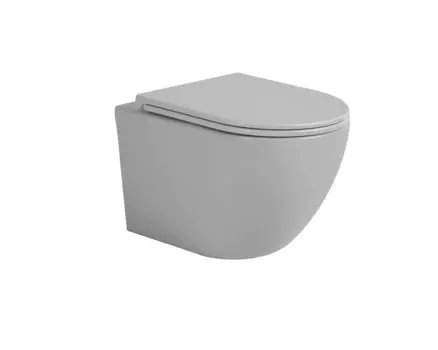 Унитаз подвесной Avimano Emotion 36 см 1000023, с крышкой микролифт, серый матовый