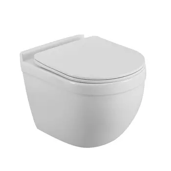 Унитаз подвесной BelBagno Senso-r BB017CH-TOR/SC безободковый, с крышкой микролифт, белый