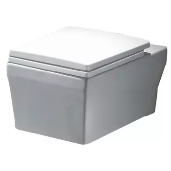 Унитаз подвесной безободковый Azario AZ-2133 38 см, с крышкой микролифт, белый