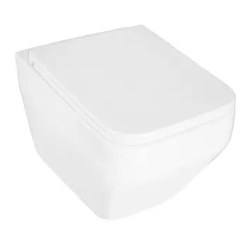 Унитаз подвесной безободковый Azario Moneo AZ-0062 UQ1 с крышкой микролифт, белый с системой смыва Торнадо