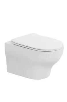 Унитаз подвесной Boheme FIORE 978-SET-W белый, с крышкой микролифт