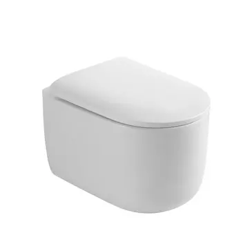 Унитаз подвесной Boheme FLOW 969-SET-W белый, с крышкой микролифт