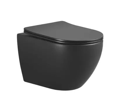 Унитаз подвесной Boheme Nero 961/2 без сиденья, черный